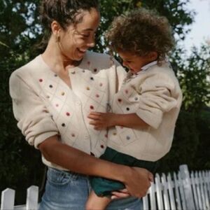 Maison Me Pom Pom Cardigan Sweater XS